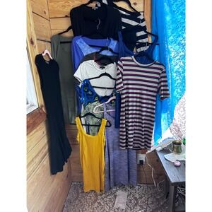 Womens L-XL Top Lot 12 Designer T Shirt Dress James Perse Stateside Yitty Bundle